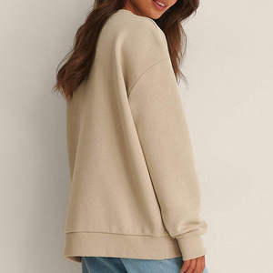 Women's Custom Made Sweatshirt Heavyweight Cotton Fleece Loose Fit Crew Neck <b>Pullover</b> Soft Warm Winter <b>Jumper</b> Wholesale Supplier - Product Image 3
