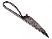 Couteau de survie Viking mini en acier inoxydable avec logo personnalisé, pour le camping en plein air, EDC, pointe tombante, manche noir thermolaqué antidérapant