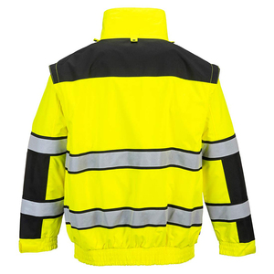 Veste de sécurité réfléchissante pour hommes, classe 2 ANSI, personnalisable avec logo, haute visibilité, maintien au chaud, fermeture sécurisée et pratique - Product Image 2