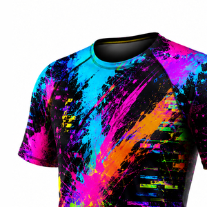 T-shirt de sport respirant à compression pour femme, manches courtes, anti-UV, pour entraînement, course à pied, gym, séchage rapide - Product Image 6
