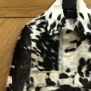 <b>Men's</b> Faux <b>Fur</b> Animal Print Winter Jacket Turn-down Collar Regular Fit Casual Thick Single Breasted <b>Coat</b> - Product Image 4