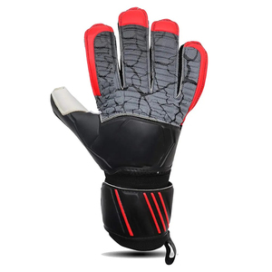 Gants de gardien de but en cuir de qualité professionnelle, protection complète des doigts et du pouce, paume plate pour hommes, gants de football personnalisés, neufs - Product Image 2