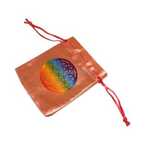 กระเป๋าผ้าฝ้ายผ้าซาตินสีรุ้งของชีวิต - Product Image 1