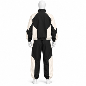 Ensemble de survêtement léger pour homme avec logo de marque personnalisé, coupe-vent en nylon à séchage rapide, ensemble de sport deux pièces pour la salle de sport - Product Image 2
