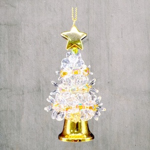 เครื่องประดับตกแต่งบ้านคริสต์มาสปีใหม่ รูปทรงกระดิ่งต้นคริสต์มาส 3 มิติ ทำจากอะคริลิกใส สีแดง เขียว ทอง ดำ รุ้ง ขายส่งราคาถูก - Product Image 4