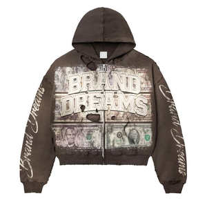 Sudaderas con Capucha para Hombre, Personalizadas con Logotipo Impreso en DTG, Sin Cordones, con Efecto de Salpicaduras de Pintura, Degradado de Color, Lavado Ácido, Algodón Vintage, Estilo Desgastado - Product Image 5