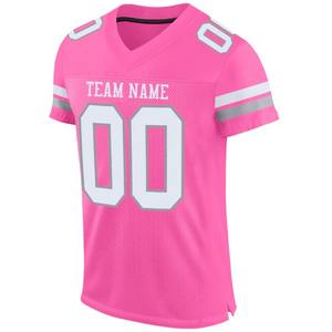 Camiseta de Fútbol Rosa Personalizada con Malla y Pantalones Cortos, Transpirable, de Secado Rápido, Elástica en Cuatro Direcciones, Uniforme de Fútbol Unisex - Product Image 2