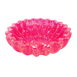 Bol de service moderne en résine rose à double teinte, effet marbre de luxe, qualité alimentaire, pour salade et fruits, écologique, décoration de table, dîner - Product Image 6