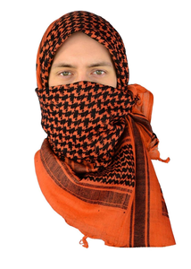 Women's Long Leopard Print Scarf Thermal Insulation Winter Casual Wear 100% Polyester Orange Black Patterned Neck Wrap - Product Image 2