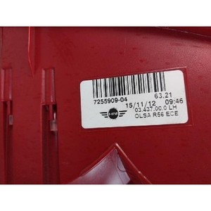 Luz Trasera Izquierda Usada para Mini Hatch 725590904 - Product Image 6