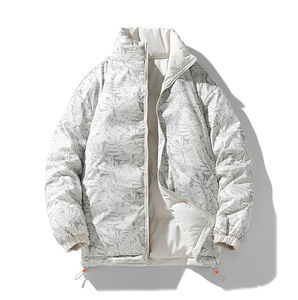 Veste matelassée pour homme avec logo personnalisé, col montant, haute qualité, pour l'extérieur, avec logo sur le devant et design personnalisé - Product Image 4