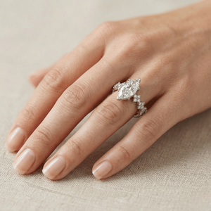 Anillo de Diamante Cultivado en Laboratorio con Certificado IGI de 2 Quilates, Corte Marquesa, Anillo de Compromiso y Boda, Oro de 9K, 14K, 18K, Joyería Fina para Mujer - Product Image 2