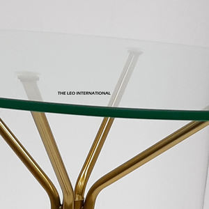 Tables basses en verre transparent et fer, idéales pour salon, chambre, bureau à domicile, appartement – Produits tendance industriels - Product Image 5