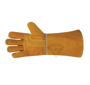 Guantes de Soldadura de Cuero Vacuno de 16 Pulgadas, Resistentes al Calor, Duraderos, para Trabajo al Aire Libre, Estilo Clásico de Invierno, OEM - Product Image 5