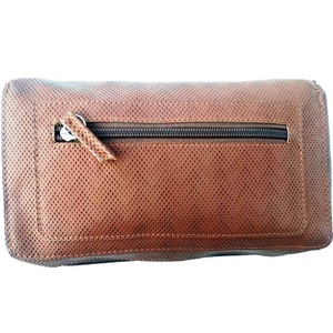 High Quality Fashionable Unisex <b>Large</b> Travel Genuine Leather Cosmetic Bag Geometric Pattern Zipper Closure <b>Pillow</b> Shape-Keven - Product Image 4