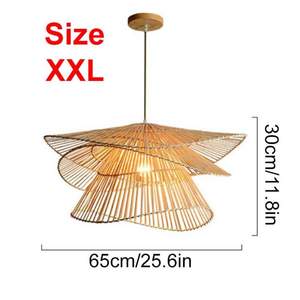 Lámpara Colgante de Mimbre de Ratán Tejida a Mano de Proveedor Vietnamita, Luz de Mimbre para Decoración de Comedor de Restaurante - Product Image 2