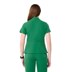 Ensembles d'uniformes d'infirmière tissés unisexes personnalisés en polyester/coton à manches courtes, tailles pour hommes et femmes, usage hospitalier - Product Image 2
