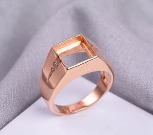 925 Sterling Silver 7mm Square Cut Blank Ring Setting Semi Mount 4 Prong Pre Notched Gemstone DIY Jewelry Making - Product Image 2