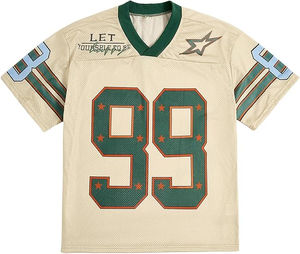 Nouveau maillot de football américain pour hommes, style uni, blanc, noir, vert, jaune, bleu, marron, violet, broderie acceptée, personnalisation possible - Product Image 1