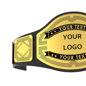 Ceinture de championnat personnalisable avec votre logo et texte, trophée sportif de haute qualité, récompense personnalisée - Product Image 3