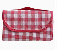 Tapis de pique-nique à carreaux portable, imperméable, pliable, couverture de camping extérieure, tapis de plage anti-humidité pour voyage et parc