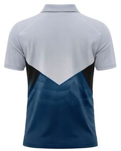 Camiseta polo de entrenamiento deportivo avanzado para hombre, tela de alta calidad con control de humedad, secado rápido, transpirable, elástica, diseñada para el gimnasio. - Product Image 4
