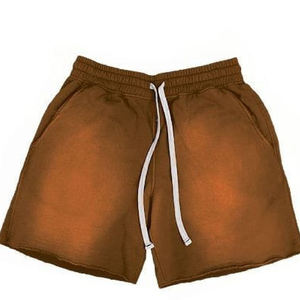 Pantalones Cortos Casuales de Verano para Hombre, Estilo Vintage, Lavado Ácido, 100% Algodón, Transpirables, Ecológicos, Antiarrugas, con Cierre de Cordón - Product Image 5