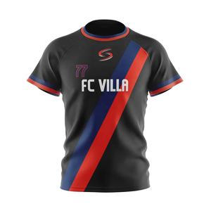 Conjunto de Camiseta de Fútbol de Poliéster de Alta Calidad, Material Transpirable, Nombre Personalizado, Color, Impresión por Sublimación Digital, Unisex - Product Image 3