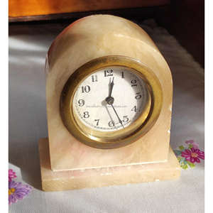 Reloj de Mesa Artístico de Mármol TCE Modelo A-Raz-008, Reloj Decorativo Premium para Decoración de Interiores, para Escritorio y Mesa - Product Image 1