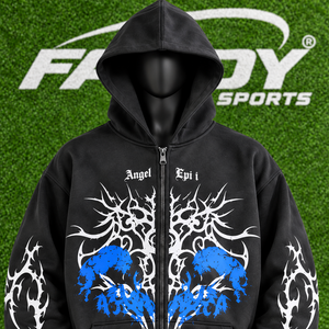 Custom Heavyweight Full <b>Zip</b> <b>Up</b> Hoodie Oversized Streetwear Graphic Printed Hooded Sweatshirt Unisex Wholesale Apparel - Product Image 4