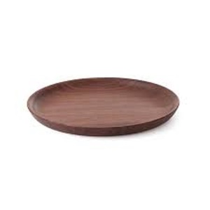 Nordic Round Wooden Flat <b>Plate</b> Solid Color Minimalist Design Dishes & <b>Plates</b> Home Hotels Dinnerware Serving <b>Plates</b> - Product Image 2