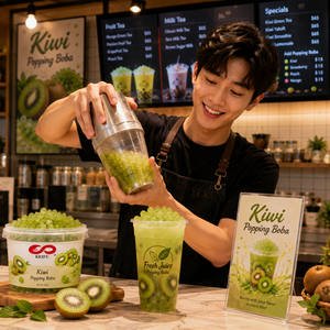 KEIFU 500g Boba de Azúcar Moreno Listo para Consumir, Ingredientes para Té con Leche, Certificado HALAL/HACCP/ISO 22000, 16 Vasos/Caja, 12 Meses - Product Image 3