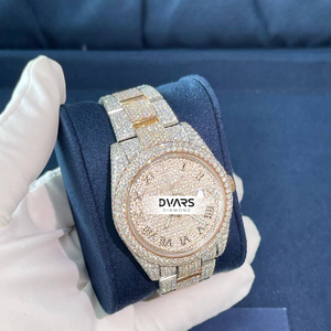 Best Selling VVS Moissanite Diamond Watch Fully Iced Stainless Steel Quartz Movement Silver Brilliant Cut VS1 Pointer Luxury - Product Image 2