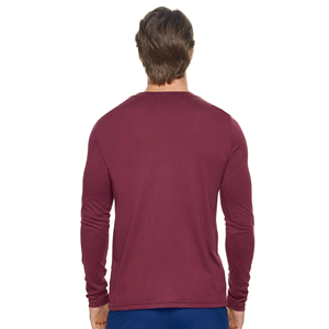 Camisetas de manga larga con cuello en V, último diseño, informales, de color sólido, para hombre, de verano, tejido de punto, personalizadas, suaves, para hombre - Product Image 2