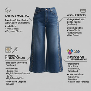 Pantalon évasé taille haute en coton 100% respirant pour femme, coupe ajustée, longueur genou, style urbain, couleur unie, pour l'été, tailles plus, doux et confortable - Product Image 5