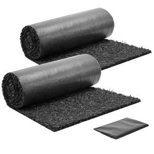 96 X 24 Recycled Rubber Mulch Mat Roll 2 Rolls 0.5 Thick Cuttable Natural Looking W Reduced Weed Growth <b>Pest</b> <b>Control</b> - Product Image 1