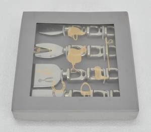 Juego de 4 Utensilios para Servir Queso con Mangos Estilo Herradura, Ecológicos, Aptos para Contacto con Alimentos, para Eventos y Fiestas - Product Image 4