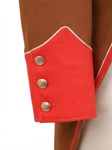 Uniforme Histórico Napoleónico de Lana para Hombre, Doble Botonadura, Color Rojo Marrón, Traje de Invierno, Frac con Logotipo Personalizado - Product Image 4