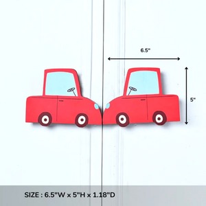 Decorative <b>Wood</b> Multicolor <b>Kids</b> Car Shape Traditional Bedroom <b>Kitchen</b> Cabinet Dresser Drawer Handles Eco-Friendly Easy - Product Image 5
