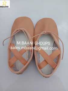 Zapatos de ballet suaves MBAANI para mujer, calzado plano rojo para entrenamiento de baile, parte superior sintética, suela de goma, zapatos de ballet para mujer, zapatos de ballet de cuero - Product Image 3
