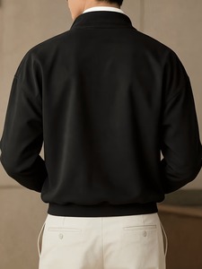 Sweat-shirts demi-zippés respirants pour hommes, les plus vendus 2026, en stock, à prix réduit, col montant, décontractés, en promotion - Product Image 3
