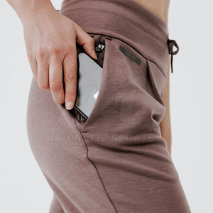 Stylish Everyday <b>Men</b> Jogger <b>Trousers</b> Crafted With Cotton Blend Fabric And Comfortable <b>Drawstring</b> For Adult - Product Image 3