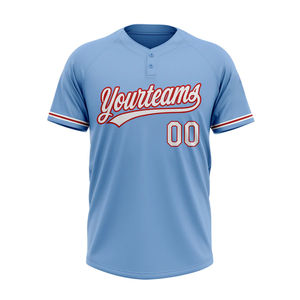 Maillots de baseball personnalisés pour hommes, haute qualité, respirants, séchage rapide, manches courtes, sublimation personnalisable, vente en gros - Product Image 2