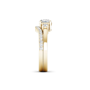Bague de fiançailles en or massif 18 carats pour femme, diamant synthétique certifié IGI, 2,00 carats, taille brillant rond, clarté VS1, couleur F - Product Image 4