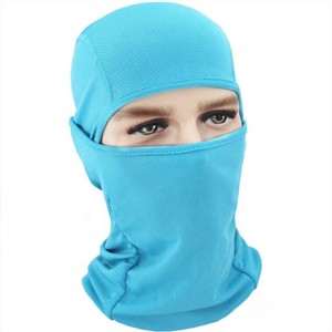 Balaclava unisexe couvrant tout le visage pour usage extérieur 54-56CM en polyester noir gris vert olive - Product Image 4