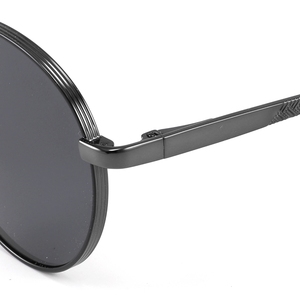 Custom Logo Round Metal Frame Sunglasses Polarized TAC Lens Unisex Fashion <b>Eyewear</b> for Outdoor Travel - Product Image 4