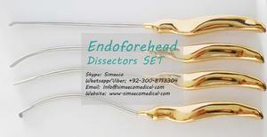 Ensemble de 12 dissecteurs endofrontaux en acier inoxydable plaqué or Instruments de type rétracteur manuel Chirurgie générale SM-101 SIMAECO - Product Image 6