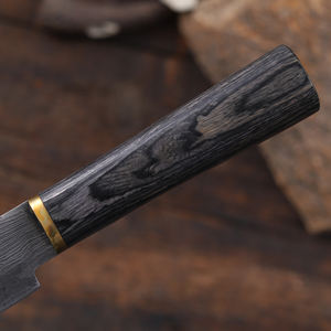 Cuchillo de Caza y Camping Nordic Forge de Acero de Damasco con Hoja Fija de 8.65 Pulgadas, Punta Caída, Mango de Madera Pakka de Grado Industrial, Personalizado OEM - Product Image 5