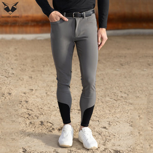 Men Horse Riding Breeches Uses for Equestrian Training and Stable Use Top Trendy Product Skinny Fit <b>Stretch</b> Competition Breeches - Product Image 5