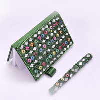 Agenda quotidien indien artisanal perlé en laque avec stylo pour l'école et les études, journal de bord pour la tenue des enregistrements quotidiens